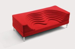 Red Coliseum Modern Sofa