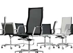 Chrome Luxury Modern Mesh Chairs