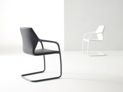 Luxury Chrome Cantilever Chairs