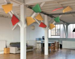 Art Acoustic Kites Installed