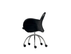 Black Modern Orbit Rolling Chair