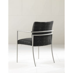 Fine Silver Metal Visitor Chair