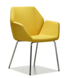 Cool Yellow Metal Visitors Chair