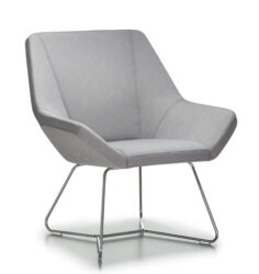 Grey Cool Metal Lounge Chair
