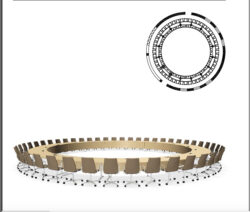 Large Open Mobile Round Table