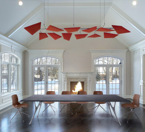 Red Acoustic Ceiling Kites