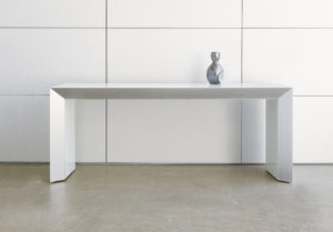 Stark White Glass Credenza