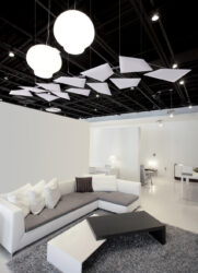 White Ceiling Acoustic Art Tiles