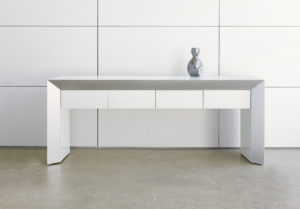 White Glass Credenza