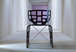 Abstract Space Chair Black