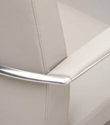 Leather Chrome Chair Detailing