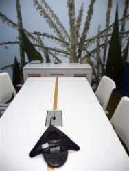 White Runway Thin Stripe Table