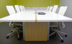White Stripe Runway Table