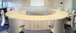 Custom Large Round Boardroom Table