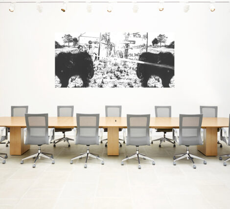 Grey Silver Conference Chairs