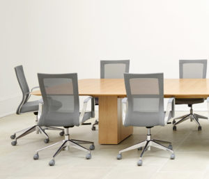 Grey Silver Conference Chairs