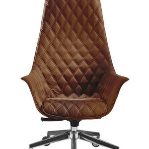 Brown High Back Mod Swivel