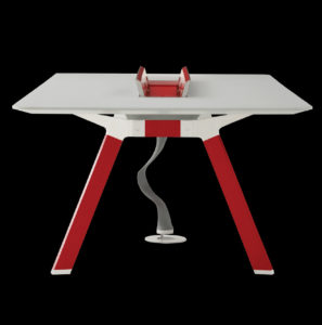 Modern Silver Red Table