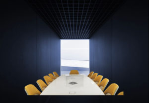 White Glass Boardroom Table