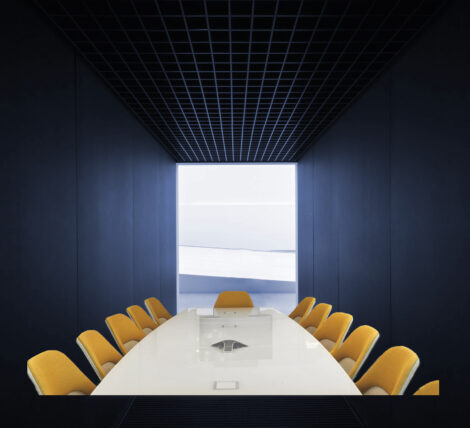 White Glass Boardroom Table