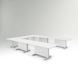 White Mobile Boardroom Tables