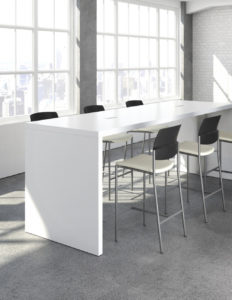 White Stark Standing Table