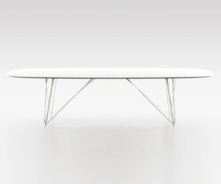 White Surf Glass Table