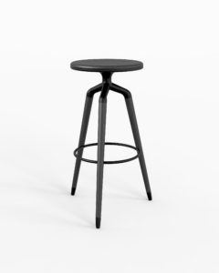 Black Industrial Elegant Stool