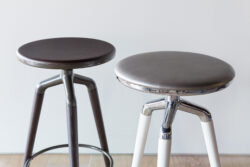 Black and White Industrial Stools