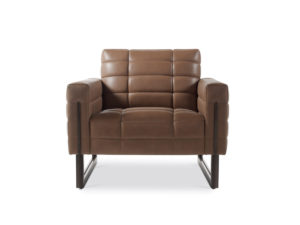 Executive Grid Leather Club Chair