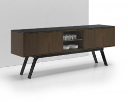 A Dark Wood Credenza