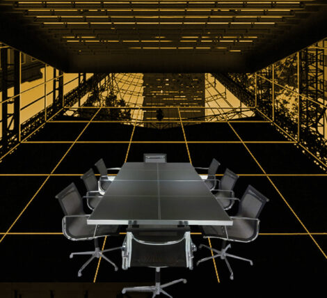 luxury steel leather conference table