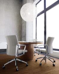 Ultra Fine Executive White Premium Meeting Chairs