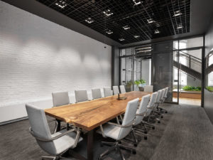 Modern slim Chromium Alpha White Conference Chairs