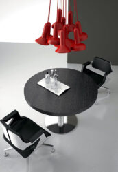 Black-Round-Steel-Table