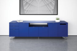 Blue Custom Credenza