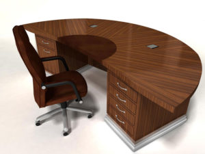 Exquisite Half Round Custom Desk