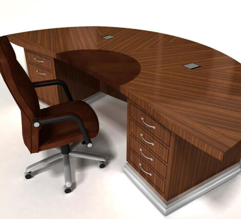 Exquisite Half Round Custom Desk