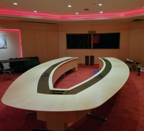 Large Custom Boardroom Table unique visionary design and skill goes into building each unique table for modern offices