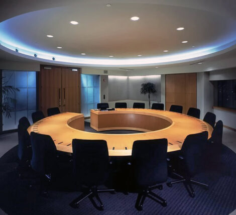 Custom Round Boardroom Table