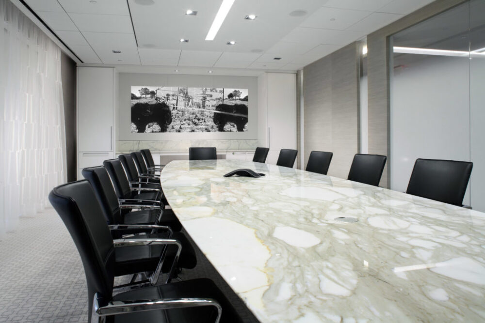 Custom Stone Boardroom Table