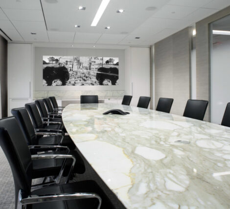 Custom Stone Boardroom Table