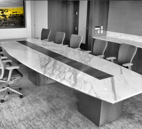 luxury marble stone executive boardroom table