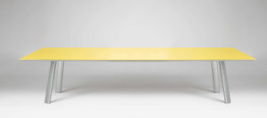 Silver Sun Glass Table