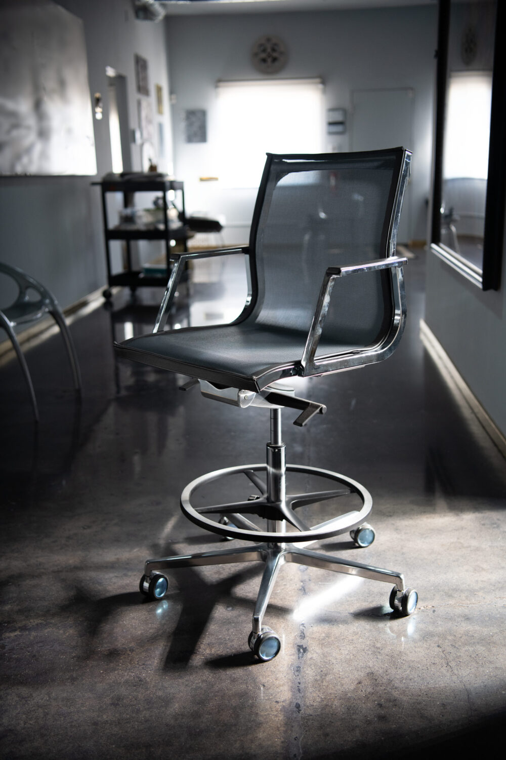 Chromium-Aura-Mesh-Drafting-Chair