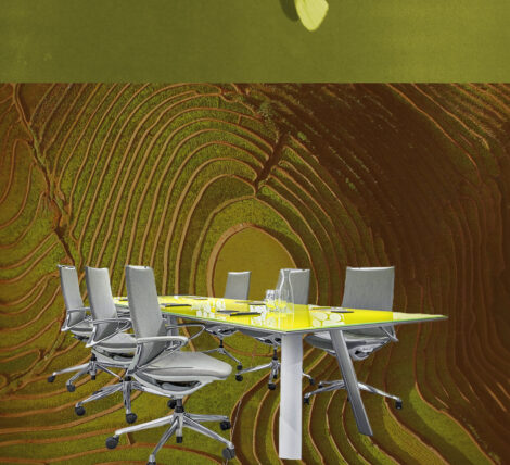 Modern Conference Table - Ambience Doré