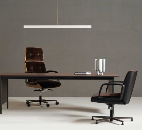 Luxury Wood Back Velvet Illyrian Chair for executives