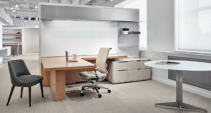 Excellence custom fitted Executive High Line Wood Desk