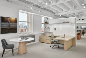 Superbly custom fitted Highline executive modern office desk