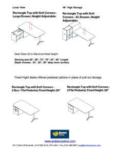 Home Office Lunar View Desk Sizes